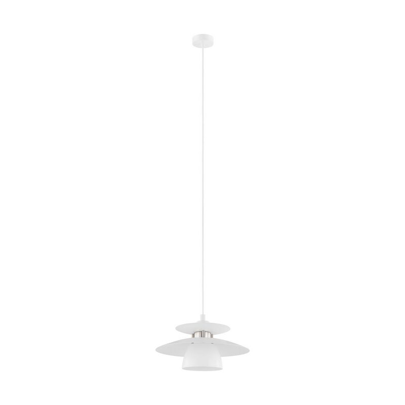 White design pendant light steel, Lariana
