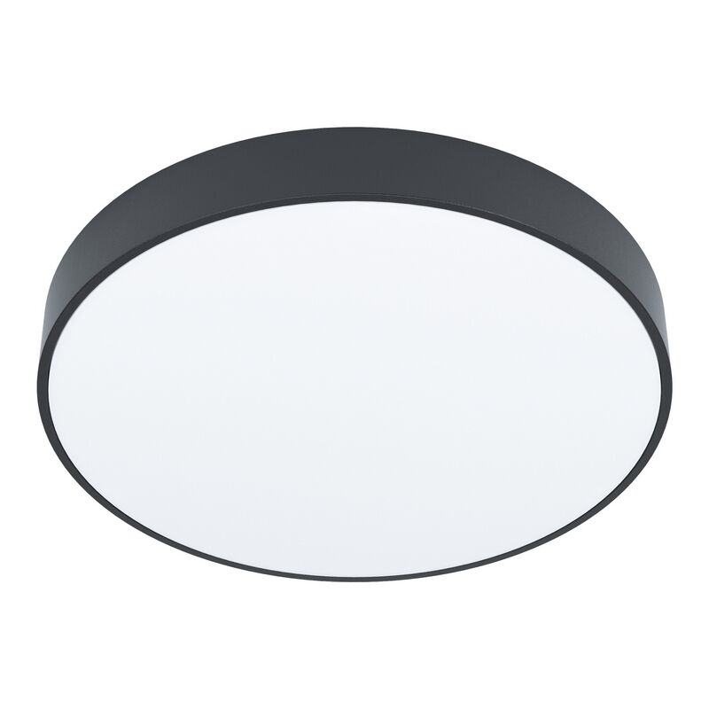 Black surface mounted downlight steel, Zippora, 18W, adjustable light colour LED