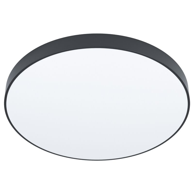 Black surface mounted downlight steel, Zippora, 24W, adjustable light colour LED