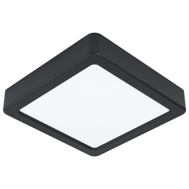 Black ceiling light steel, Pascale, 10W, 4000K LED
