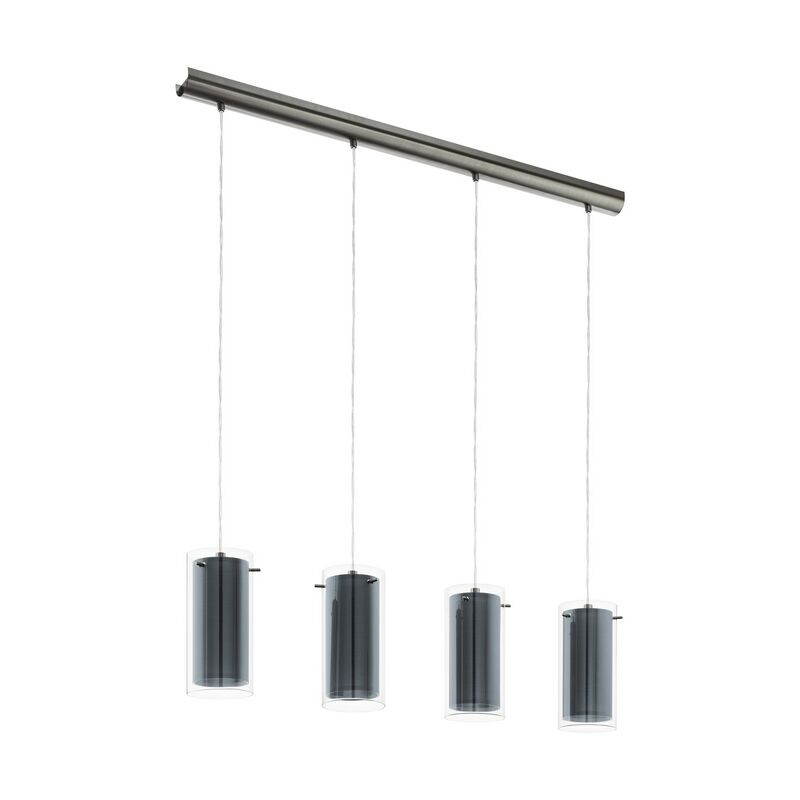 Nickel modern pendant light glass, Barceno