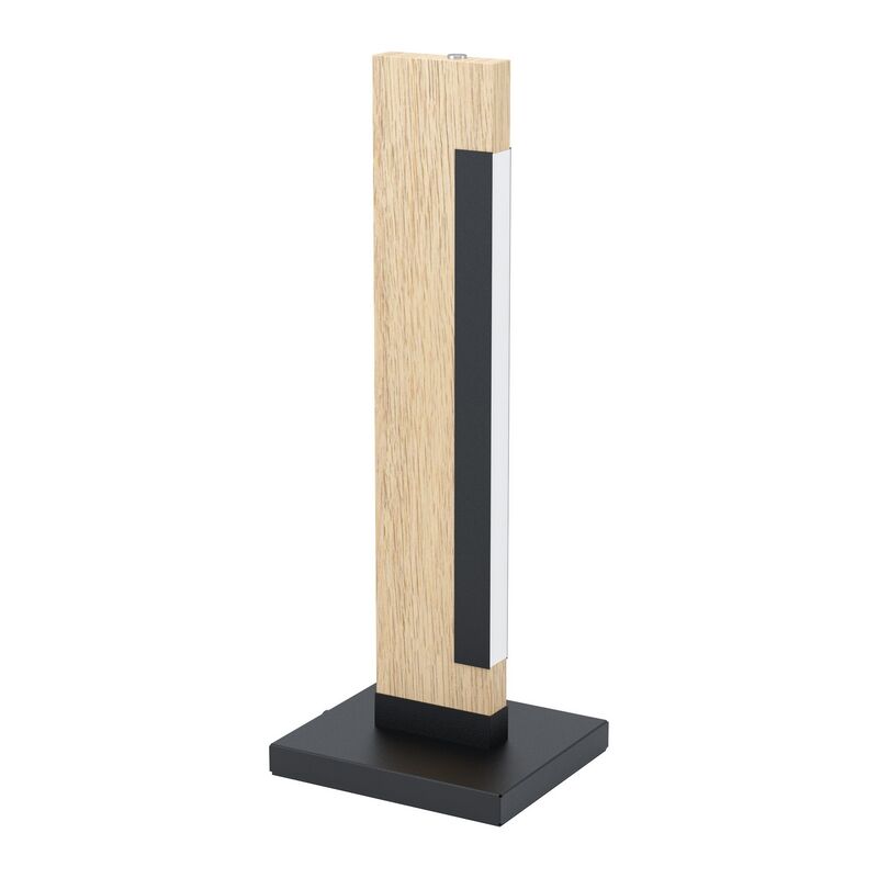 Wood table lamp brown, Ludovica, 6W, 3000K LED, with switch