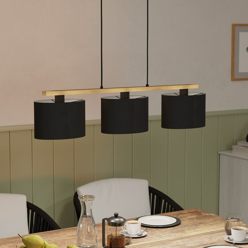 Wood pendant light brown, Magali
