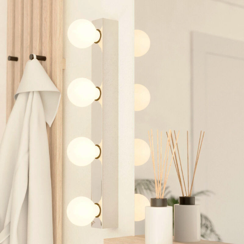 Chrome wall light aluminium, Raoul