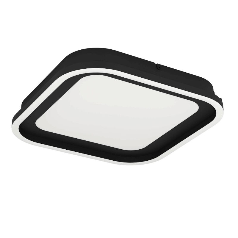Black modern ceiling light aluminium, Thijn, 11W, warm to cold white adjustable LED, 3-step dimmable