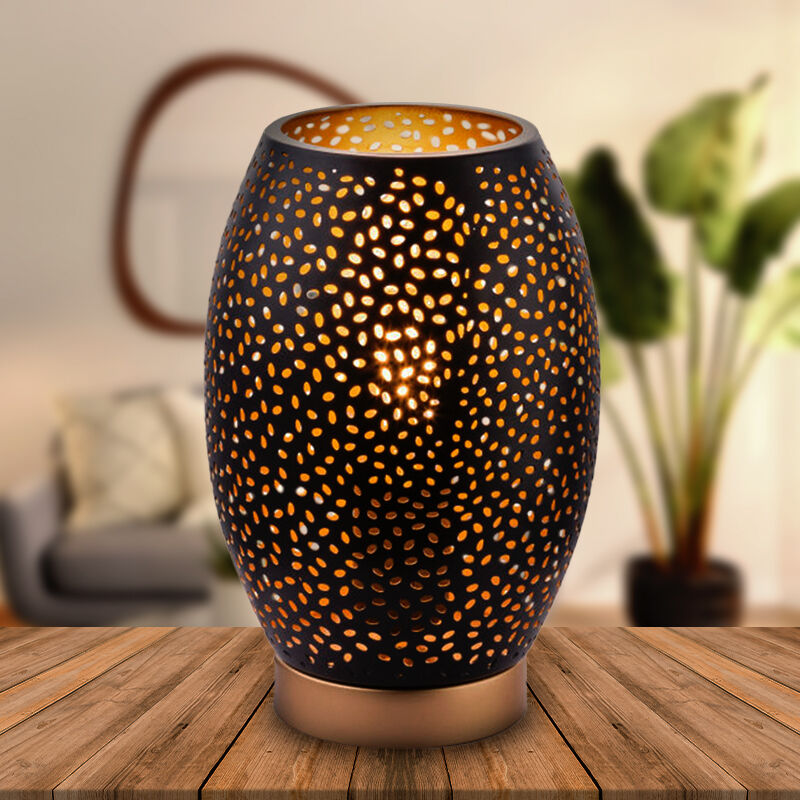 Black modern table lamp metal, Bilboa