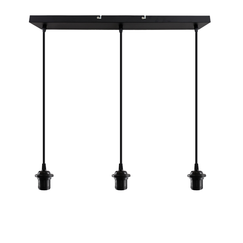 Aluminium pendant light without shade black, Rika