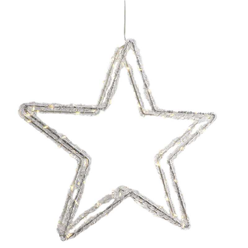 LED Christmas Star 80 warm white leds, IP44