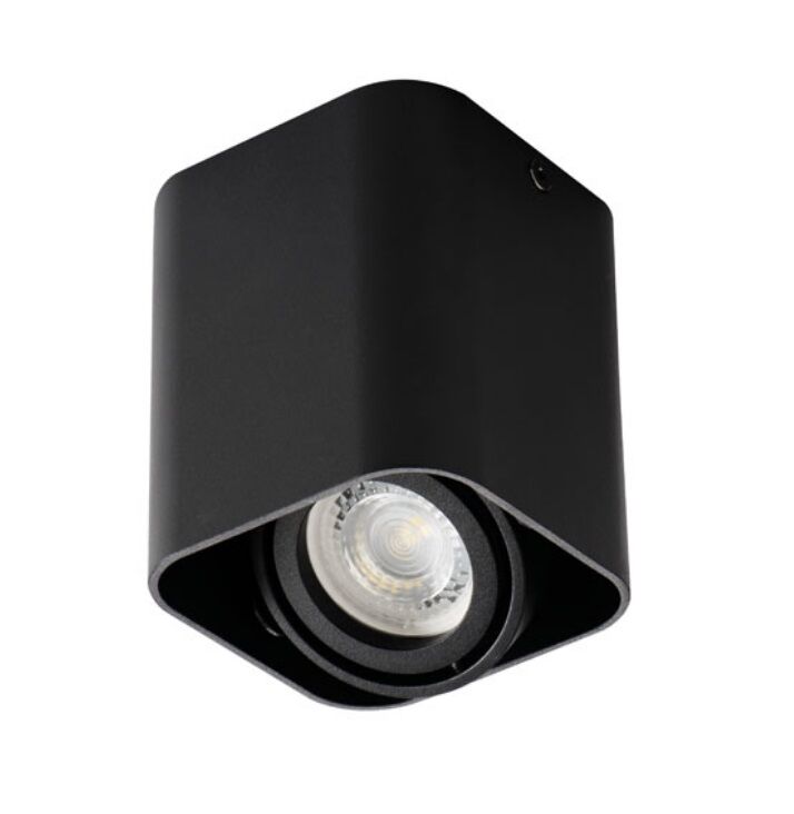Modern surface mounted downlight black, Bera