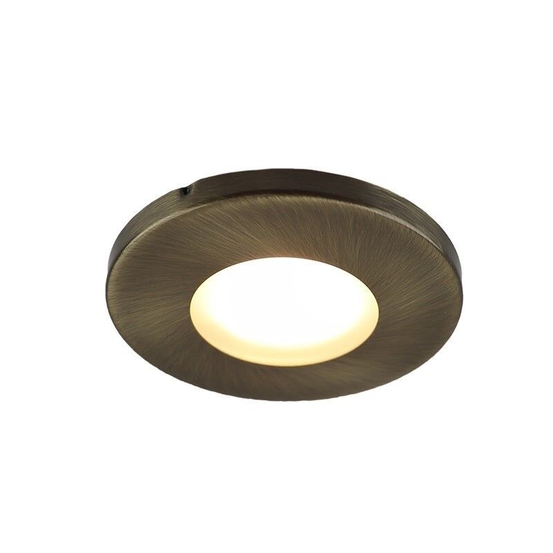Metal bathroom recessed downlight bronze, Mela, IP44