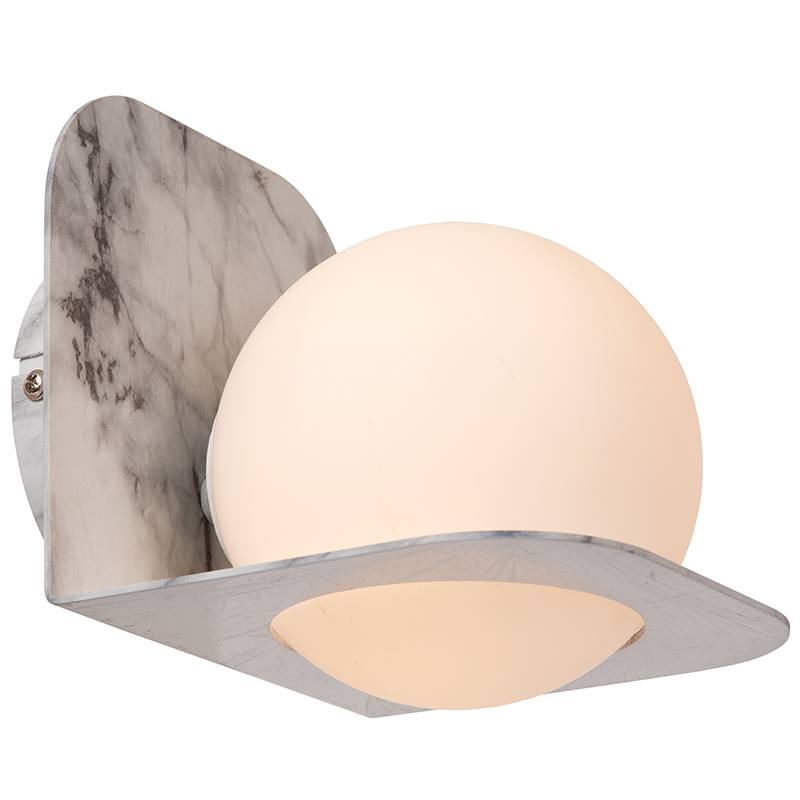 Grey bathroom wall light modern, Davy, IP44