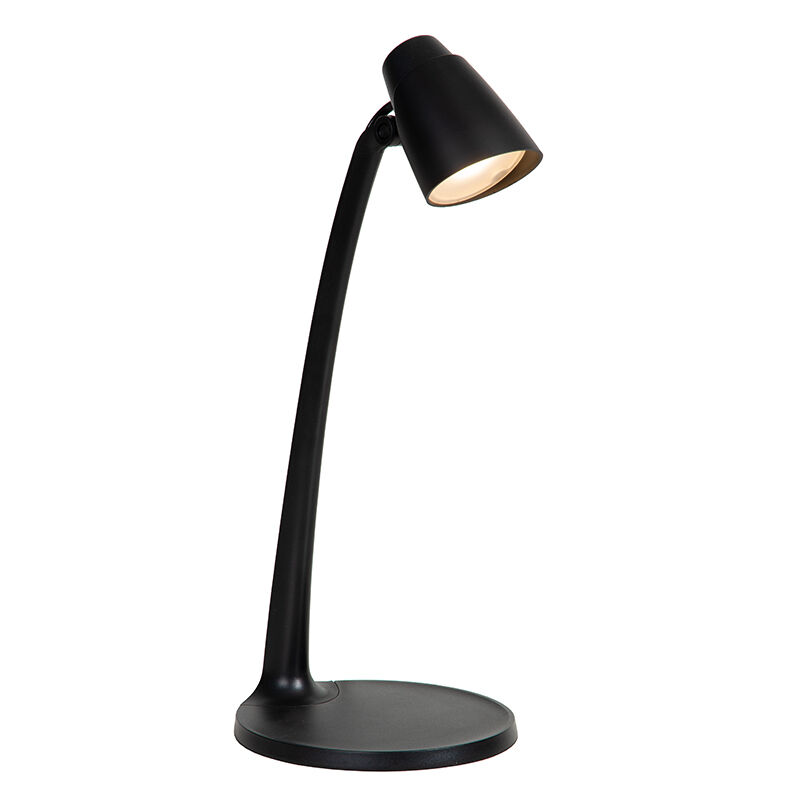 Black desk lamp classic, Ludo, 4,5W, 3000K LED, with switch