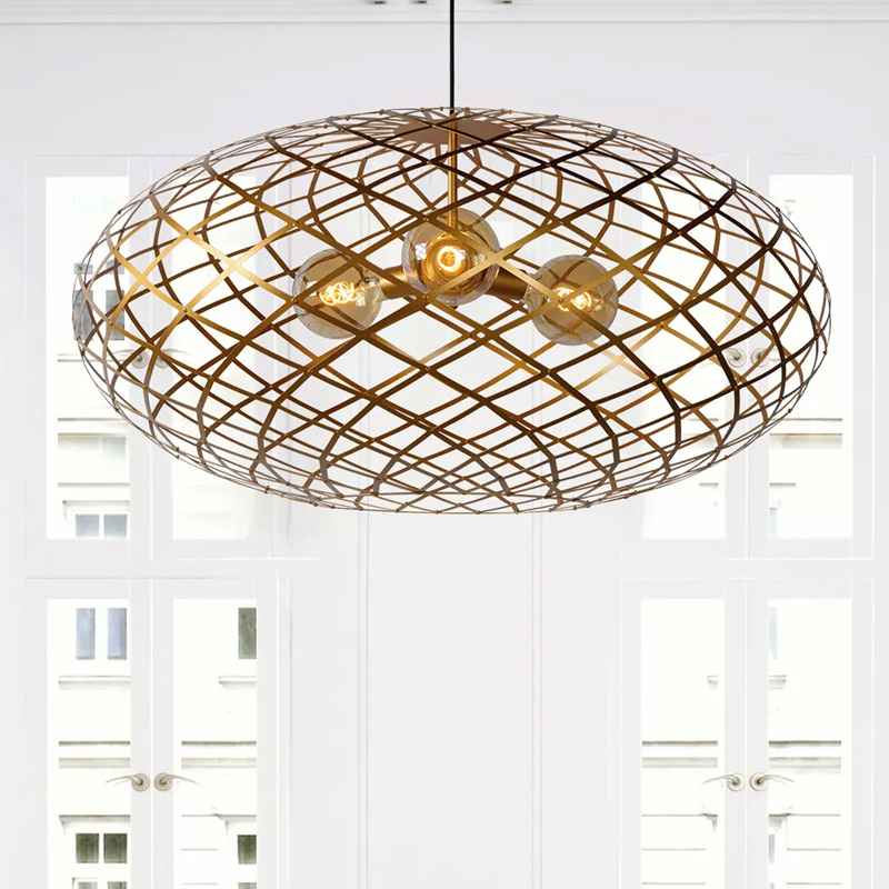 Golden pendant light modern, Wolfram
