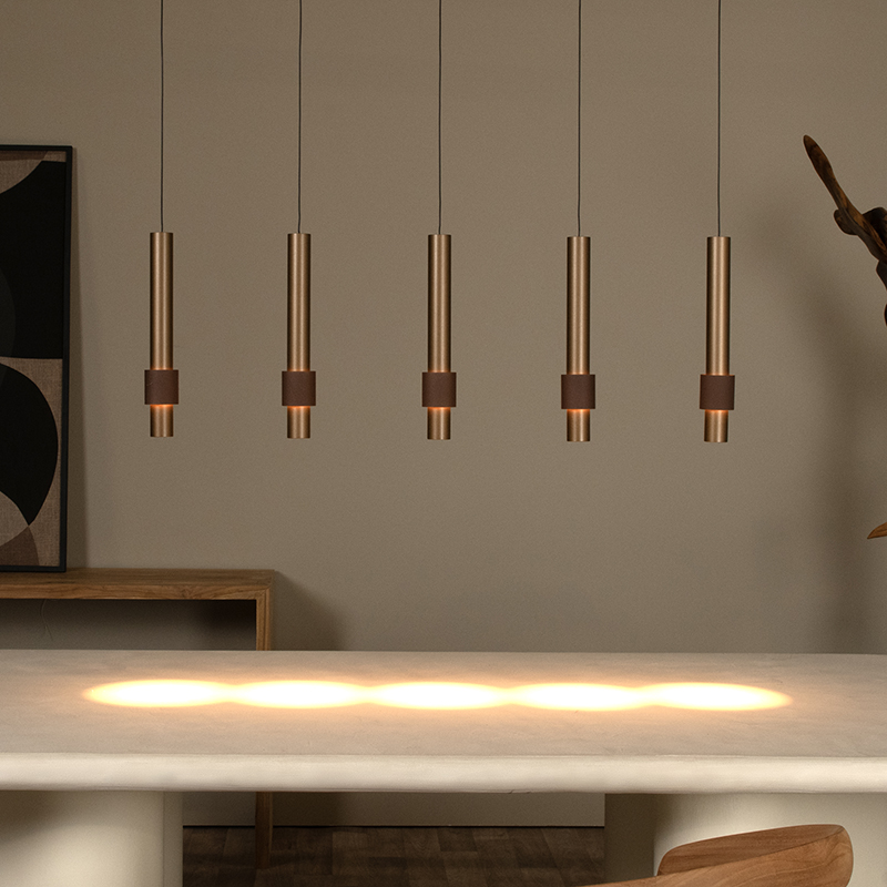 Brown pendant light modern, Margary, 4,2W, 2700K LED