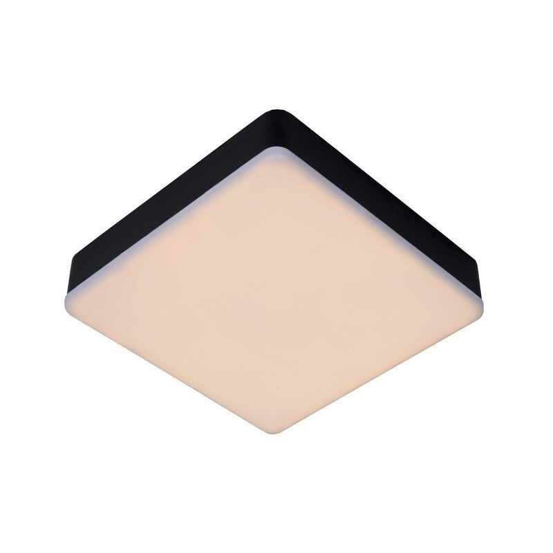 Black flush ceiling light modern, Ceres, 30W, 3000K LED, IP44