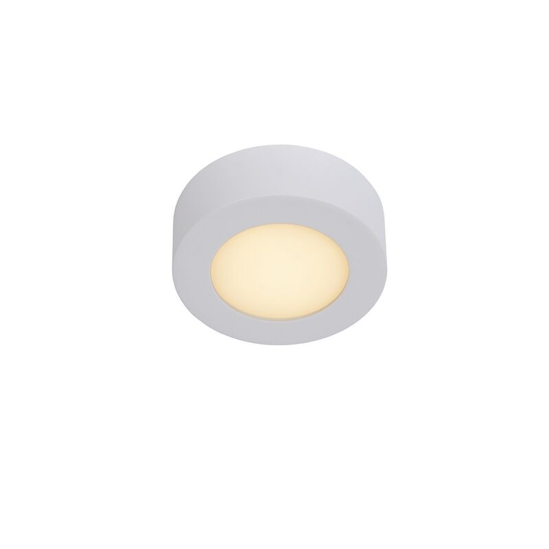 White flush ceiling light modern, Brice, 8W, 3000K LED, IP44