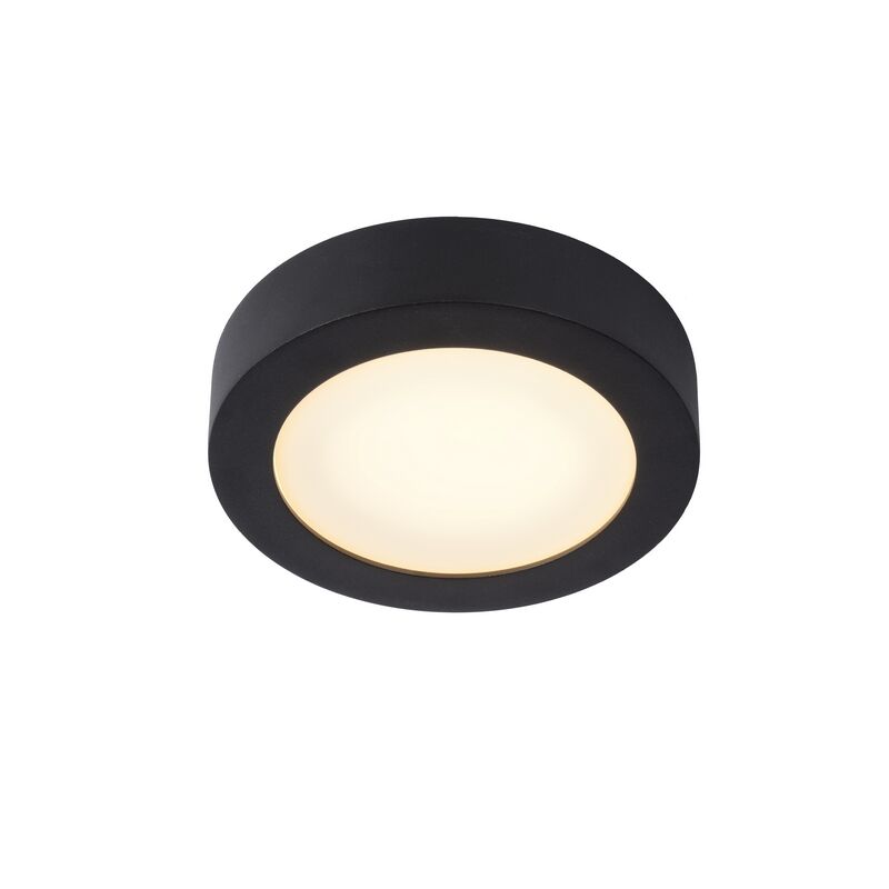 Black flush ceiling light modern, Brice, 11W, 3000K LED, IP44