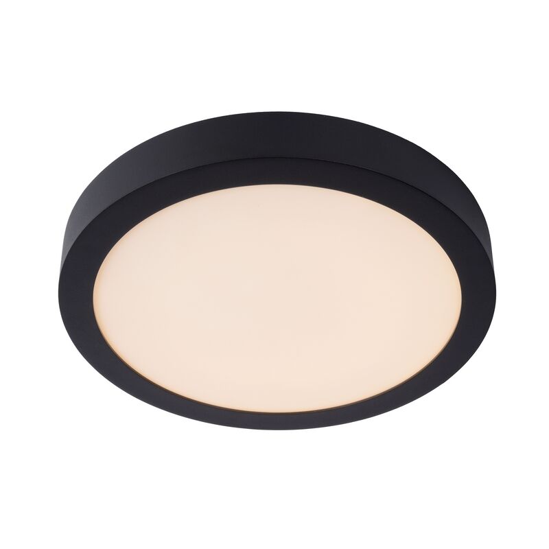 Black flush ceiling light modern, Brice, 30W, 3000K LED, IP44