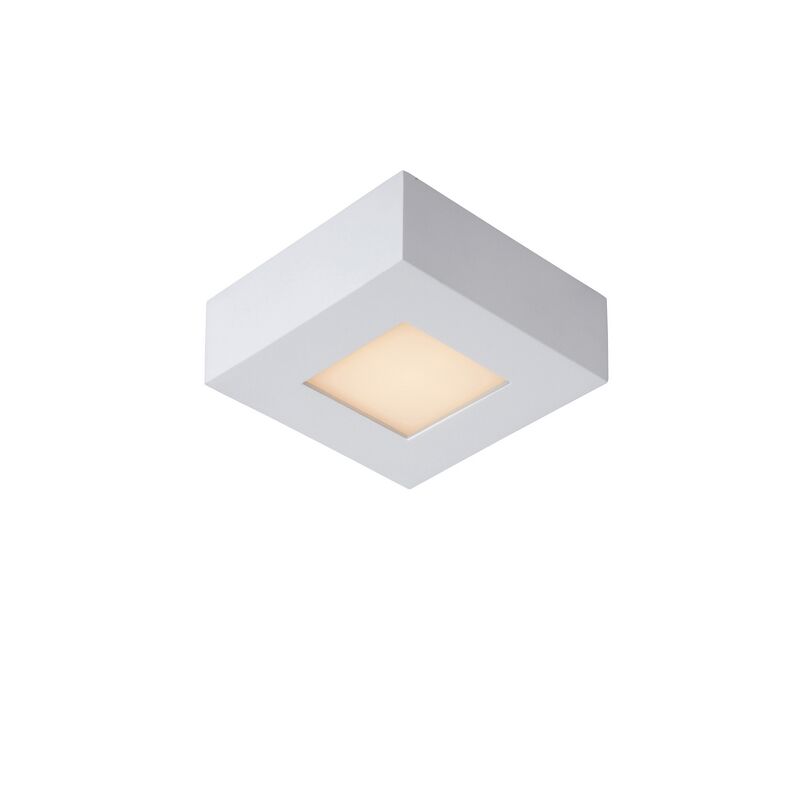 White flush ceiling light modern, Brice, 8W, 3000K LED, IP44