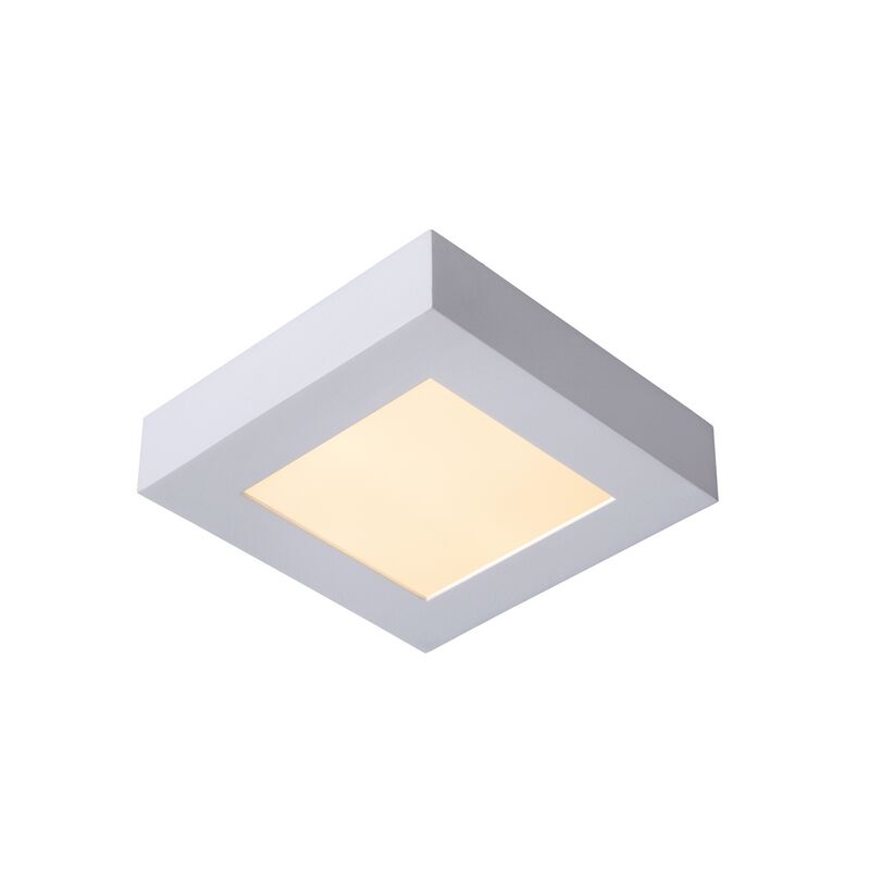 White flush ceiling light modern, Brice, 15W, 3000K LED, IP44