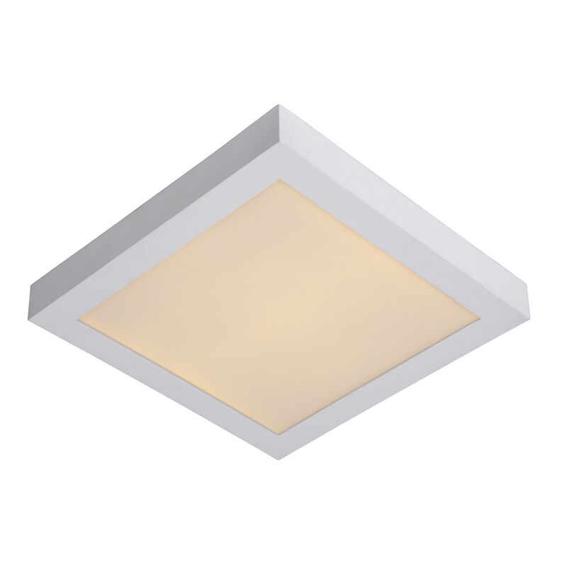 White flush ceiling light modern, Brice, 30W, 3000K LED, IP44
