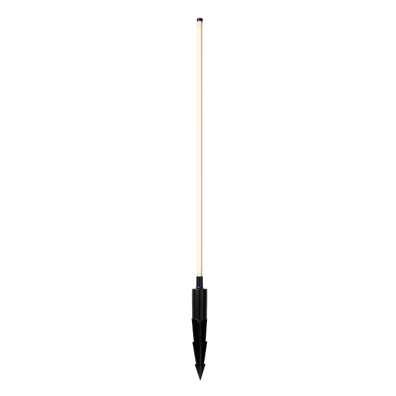 Black garden spike light modern, Lornex, 6W, 3000K LED, IP54
