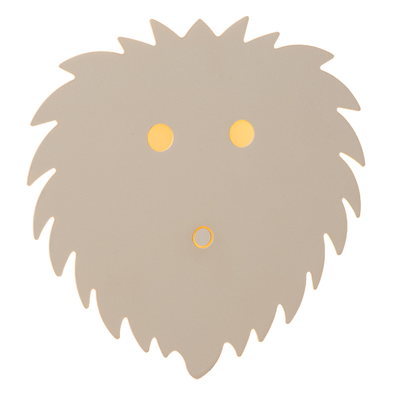 Beige children's wall light modern, Charlie, 5W, dim to warm LED, with touch dimmer