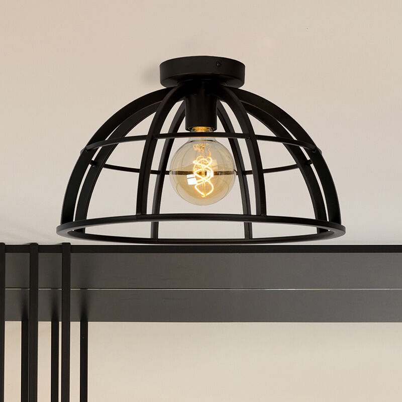 Black flush ceiling light modern, Dikra