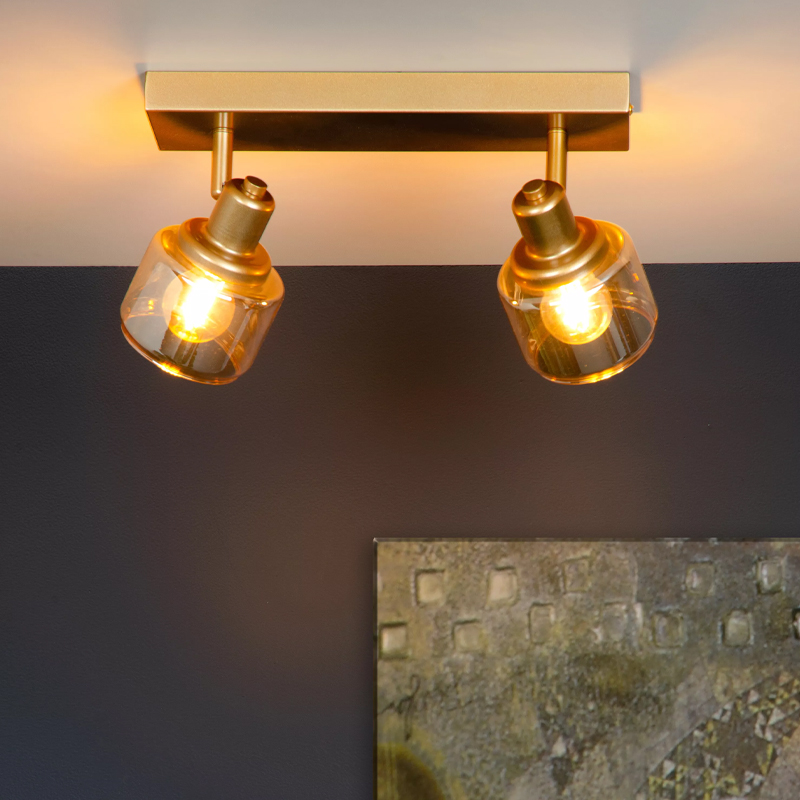 Golden ceiling spotlight classic, Bjorn