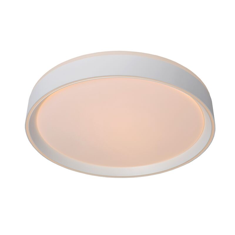 White flush ceiling light modern, Nuria, 24W, 2700K LED