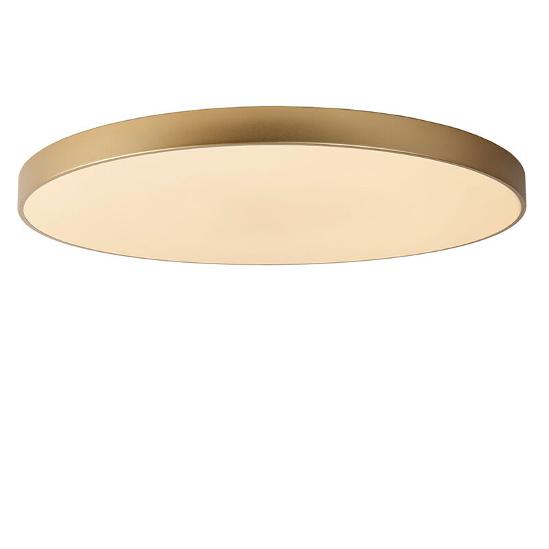 Golden flush ceiling light modern, Unar, 80W, 2700K LED, 3-step dimmable