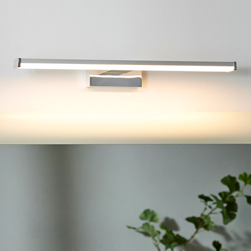 Chrome wall light modern, Onno, 8W, 3000K LED, IP44
