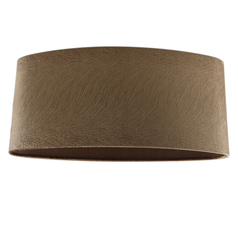 50 cm oval velvet lamp shade brown, Rody