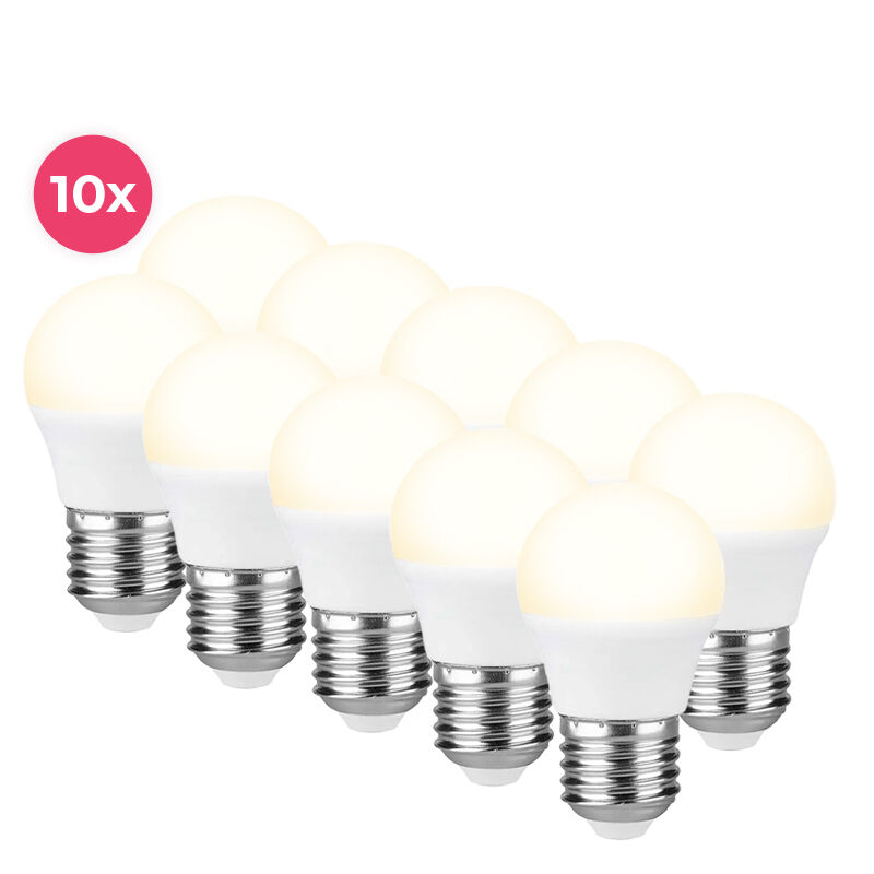 10-pack Horan E27 LED ball lamp warm white, 4w