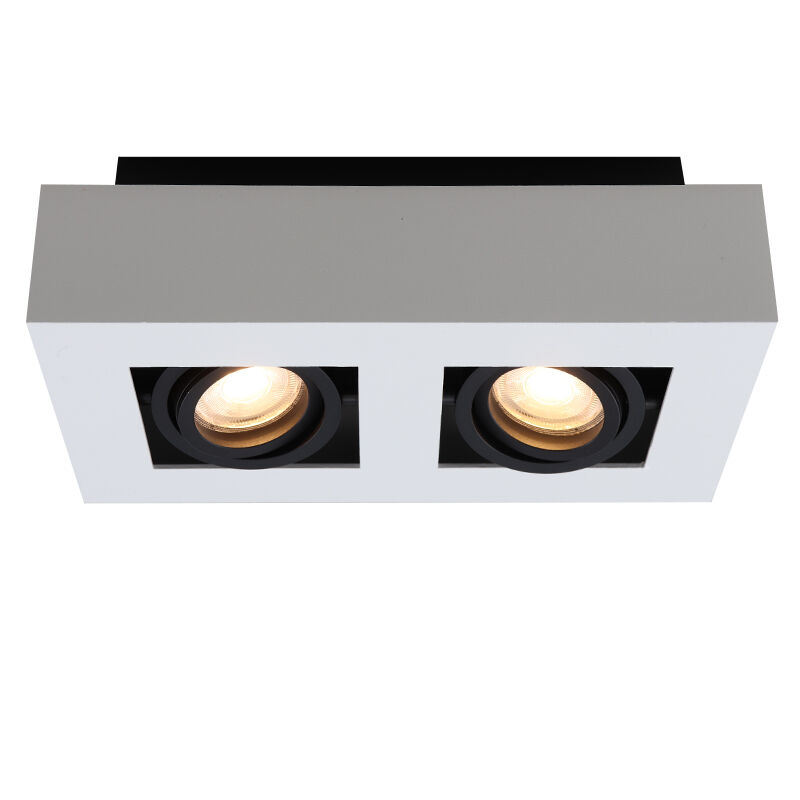 Aluminium surface mounted downlight white, Noraly