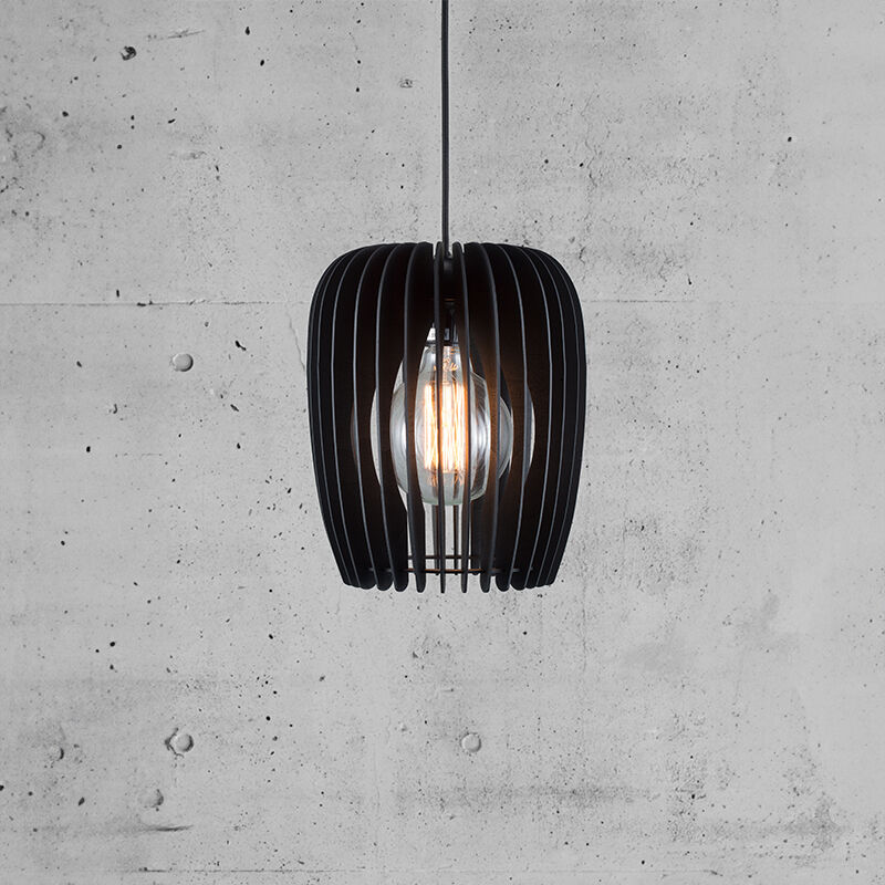 Black pendant light wood, Tribeca