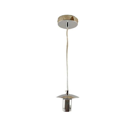 Metal pendant light without shade chrome, Minne