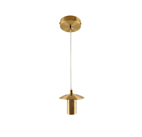 Metal pendant light without shade copper, Minne
