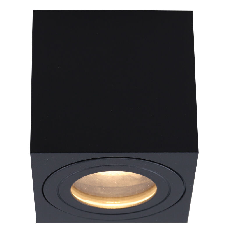 Modern surface mounted downlight black, Alion, IP44