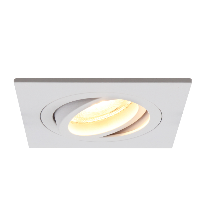 Aluminium recessed light white, Scott
