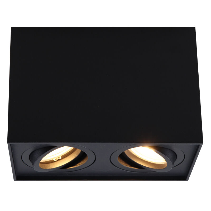 Modern surface mounted downlight black, Dane