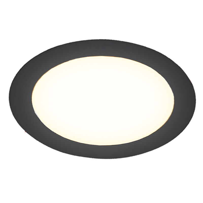 Black downlight aluminium, Umbriel, 3W, 4000K LED, IP44
