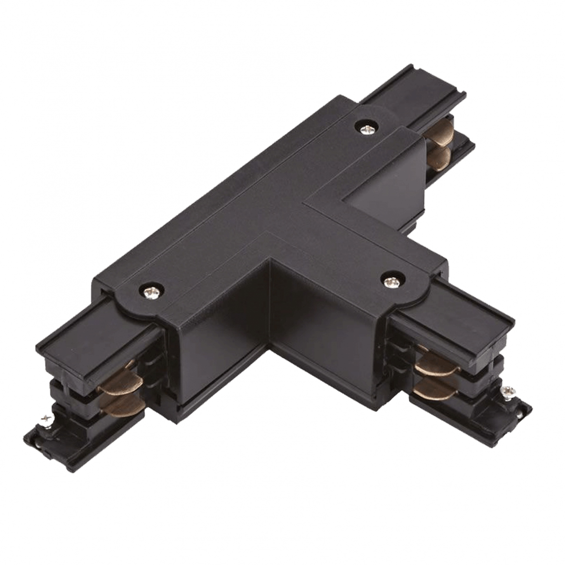 T-shape connector for 3-phase track lighting, right 2, black, Pro