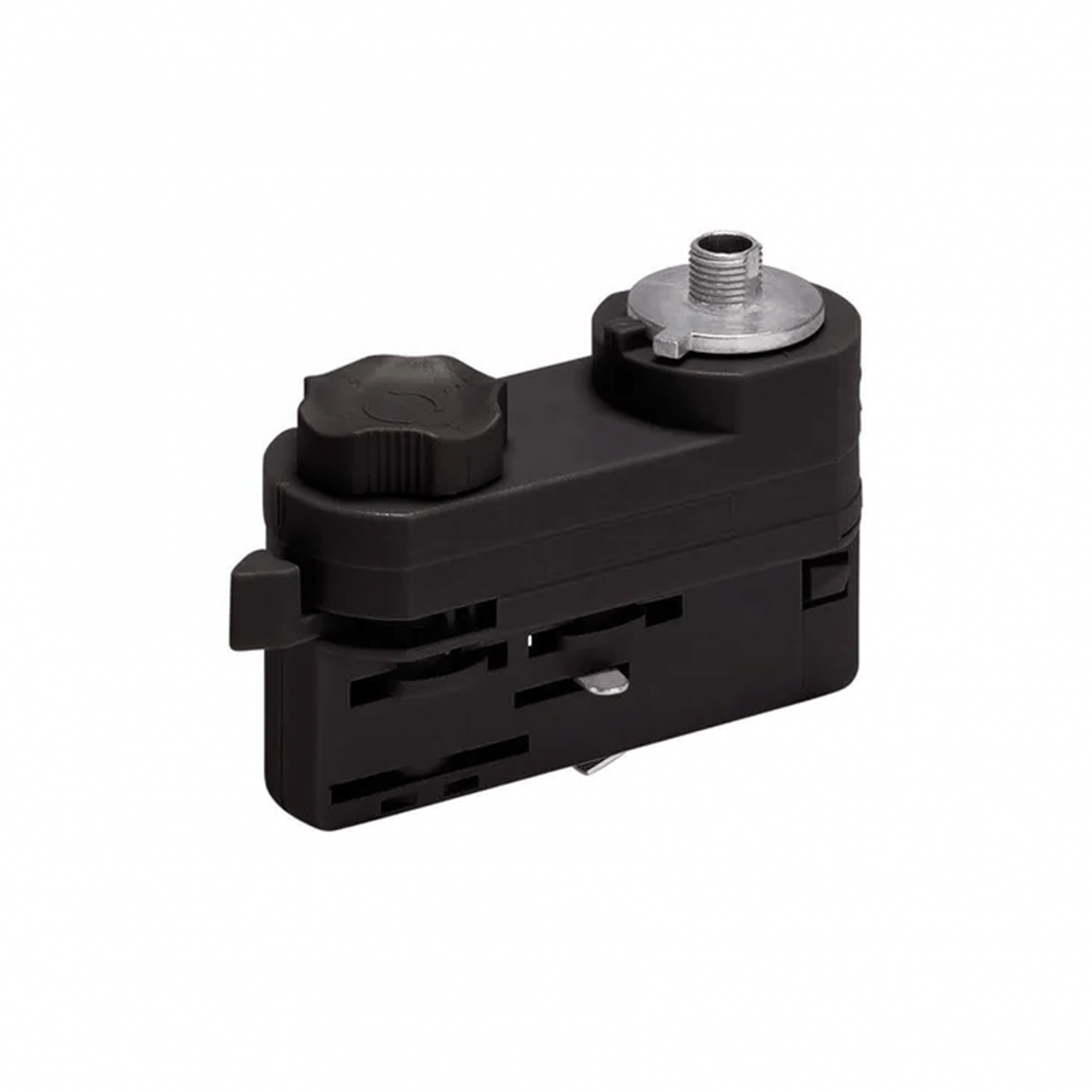Pendant adapter for 3-phase track lighting, black, Pro