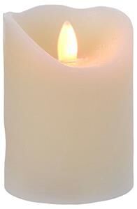 LED flare candle 17 cm, cream