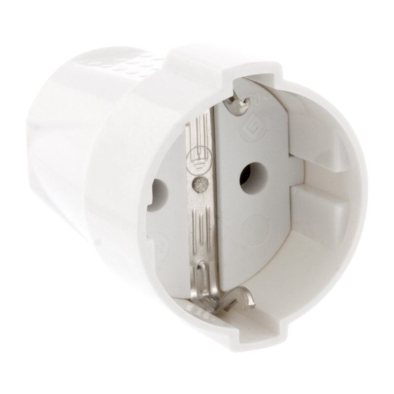 Contrast plug SCHUKO 10/16 Ampere, White