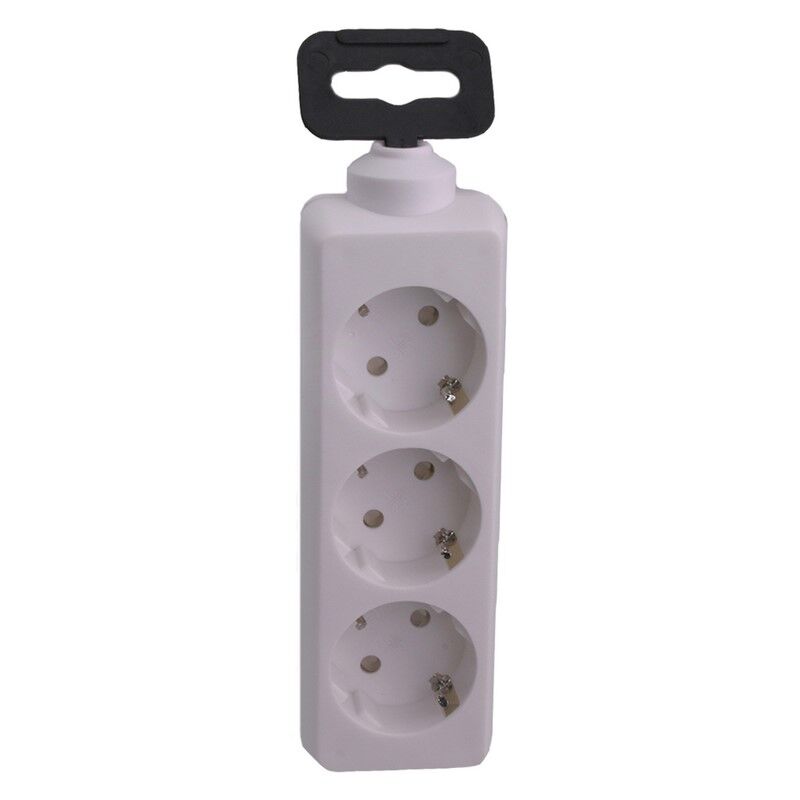Exin power strip 3-way, earthed, 2500w white