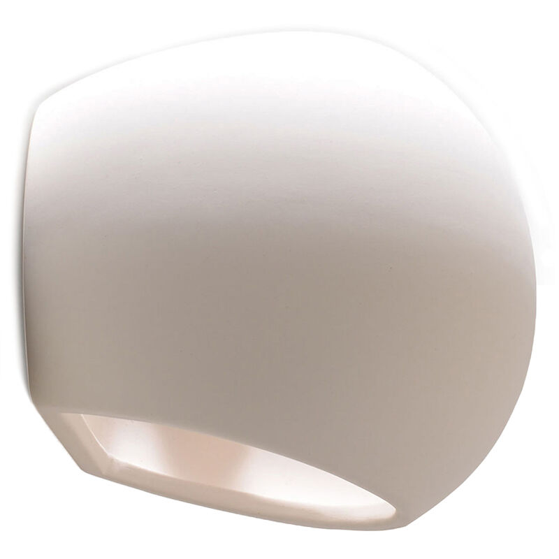 Ceramic up down wall light white, Lisandra