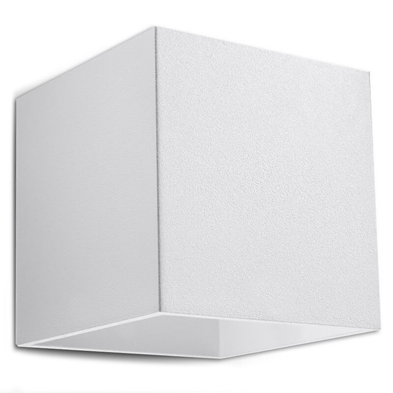 Aluminium up down wall light white, Andro