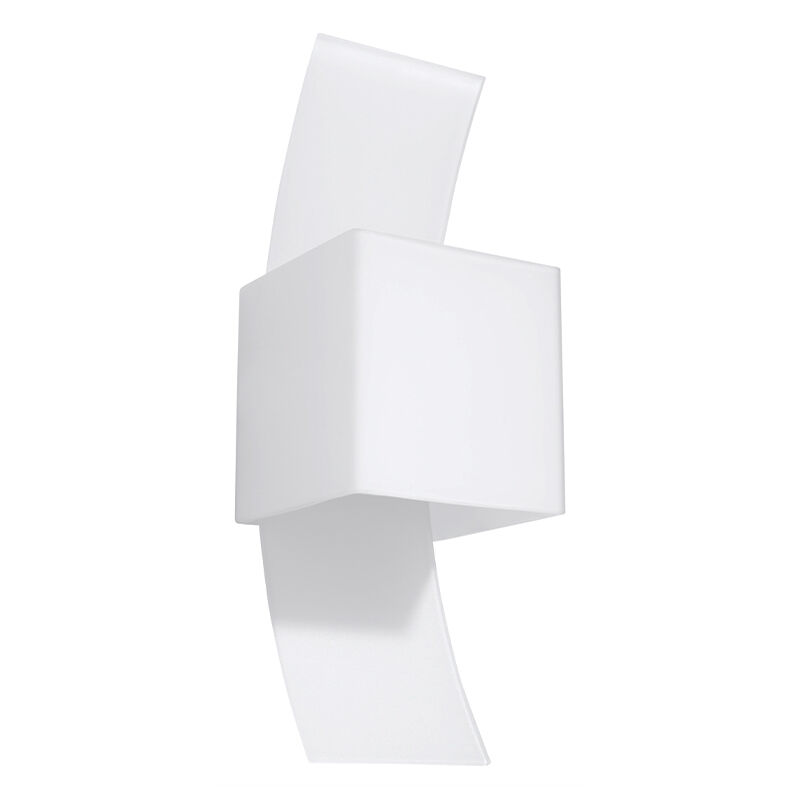Glass up down wall light white, Jimmy
